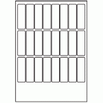 150 - Label Size 23mm x 73mm - 24 labels per sheet