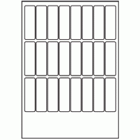 150 - Label Size 23mm x 73mm - 24 labels per sheet