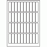 152 - Label Size 18mm x 63mm - 40 labels per sheet