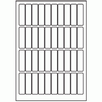 152 - Label Size 18mm x 63mm - 40 labels per sheet