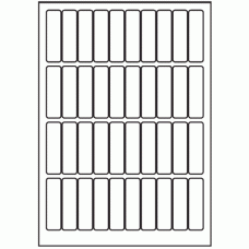 152 - Label Size 18mm x 63mm - 40 labels per sheet 