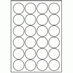 153 - Label Size 45mm dia - 24 labels per sheet