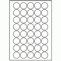 156 - Label Size 32mm dia - 40 labels per sheet