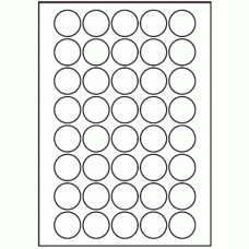 156 - Label Size 32mm dia - 40 labels per sheet