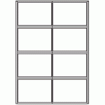 159 - Label Size 97mm x 66mm (With Perforation) - 8 labels per sheet
