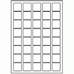 162 - Label Size 33mm x 33mm - 40 labels per sheet