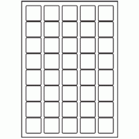 162 - Label Size 33mm x 33mm - 40 labels per sheet