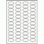 166 - Label Size 38mm x 20mm - 48 labels per sheet