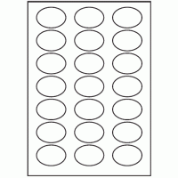 167 - Label Size 50mm x 35mm - 21 labels per sheet