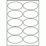 168 - Label Size 98mm x 52mm - 10 labels per sheet