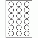 171 - Label Size 42mm x 42mm - 18 labels per sheet