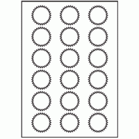 171 - Label Size 42mm x 42mm - 18 labels per sheet