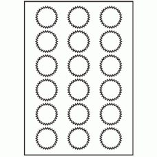 171 - Label Size 42mm x 42mm - 18 labels per sheet 