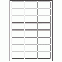 173 - Label Size 60mm x 32mm - 24 labels per sheet