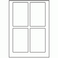 175 - Label Size 80mm x 125mm - 4 labels per sheet