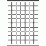 176 - Label Size 25mm x 25mm - 70 labels per sheet