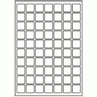 176 - Label Size 25mm x 25mm - 70 labels per sheet