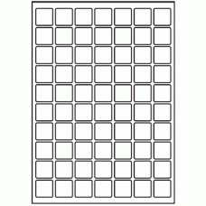 176 - Label Size 25mm x 25mm - 70 labels per sheet 