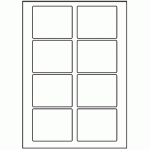 177 - Label Size 80mm x 65mm - 8 labels per sheet