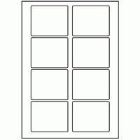 177 - Label Size 80mm x 65mm - 8 labels per sheet