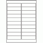 180 - Label Size 98mm x 25.4mm - 20 labels per sheet