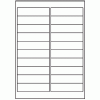 180 - Label Size 98mm x 25.4mm - 20 labels per sheet