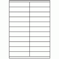 181 - Label Size 105mm x 25.4mm - 22 labels per sheet