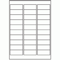 182 - Label Size 64mm x 25.4mm - 30 labels per sheet