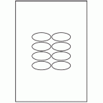 183 - Label Size 55mm x 25mm - 8 labels per sheet