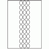 184 - Label Size 19mm x 25mm - 30 labels per sheet