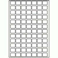 185 - Label Size 19mm x 25mm - 84 labels per sheet