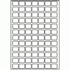 185 - Label Size 19mm x 25mm - 84 labels per sheet 