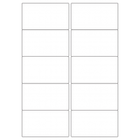 40020 - Label Size 99mm x 56.5mm - 10 label(s) per sheet