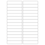 40023 - Label Size 99mm x 20mm - 28 label(s) per sheet