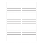 40024 - Label Size 99mm x 15mm - 36 label(s) per sheet