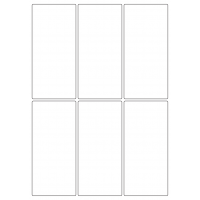 40037 - Label Size 65mm x 140mm - 6 label(s) per sheet