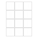 40039 - Label Size 65mm x 65mm - 12 label(s) per sheet