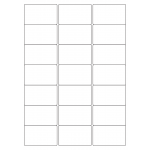 40040 - Label Size 65mm x 40mm - 21 label(s) per sheet