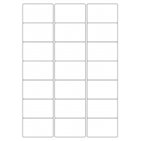 40040 - Label Size 65mm x 40mm - 21 label(s) per sheet