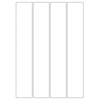 40050 - Label Size 48mm x 284mm - 4 label(s) per sheet