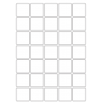 40055 - Label Size 38mm x 38mm - 35 label(s) per sheet