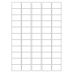 40056 - Label Size 38mm x 25.4mm - 55 label(s) per sheet