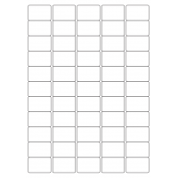40056 - Label Size 38mm x 25.4mm - 55 label(s) per sheet