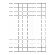 40242 - Label Size 22mm x 18mm - 96 label(s) per sheet