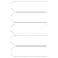40248 - Label Size 184mm x 50mm - 5 label(s) per sheet