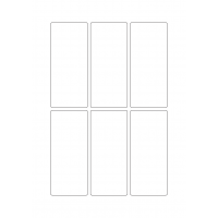 40252 - Label Size 50mm x 115mm - 6 label(s) per sheet