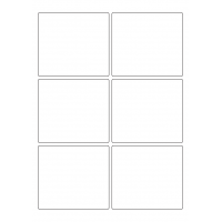40254 - Label Size 95mm x 85mm - 6 label(s) per sheet
