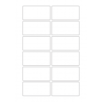 40257 - Label Size 80mm x 40mm - 12 label(s) per sheet