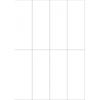 40263 - Label Size 52.5mm x 147.637mm - 8 label(s) per sheet