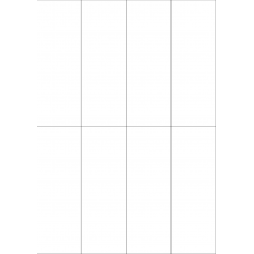 40263 - Label Size 52.5mm x 147.637mm - 8 label(s) per sheet